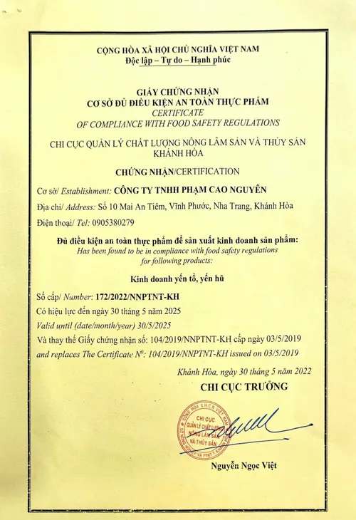 Chứng nhận